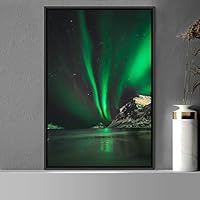 Framed Canvas Wall Art Beautiful Landscape Canvas Prints Home Artwork Decoration for Living Room,Bedroom - 16x24 inches