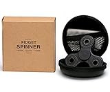 U-miss Tri Fidget Hand Spinner/Ultra Fast Bearings/Toy Great Gift- Perfect For Relieving Stress, Anxiety and Killing Time. (Black)