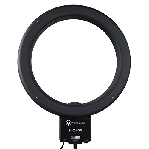 Diva Ring Light Nova 18" Fluorescent High Power Brightness Photo/Video Ring Light w/ 6' Light Stand for Video, Photo, YouTube, Stream, Beauty