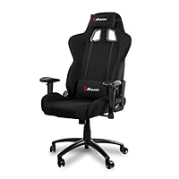 Arozzi Inizio Ergonomic Fabric Gaming Chair with High Back, Rocking & Recline Function - Black