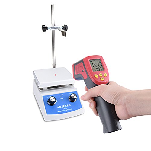 ANZESER Lab SH-2 Magnetic Stirrer Hot Plate, Stir Plate, Magnetic Mixer, 100~2000rpm, 180W Heating Power 350°C, 1 Year Warranty