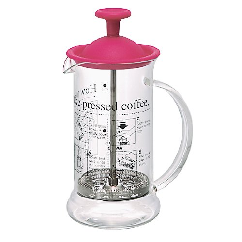 Hario French Press Coffee Maker Cafe Press Slim Cherry Red