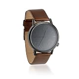 Oct17 Men's Modern Watch Classic Faux Leather Stainless Steel for Business Military Sport Quartz Star Wrist Watches