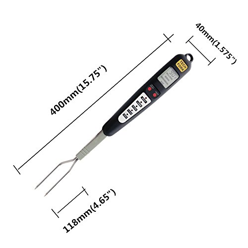 image for ACE Digital BBQ Grilling Meat Cooking Thermometer Fork with Instant Re
