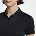 NIKE Women's Dry Short Sleeve Golf Polo, Black/Flat Silver, Small