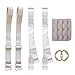 TRIES Adjustable Invisible Bra Strap 3x4 Hook Clear Shoulder Straps 5 Pcs
