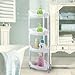 Above Edge AE3741 4 Tier Corner Storage Basket, White