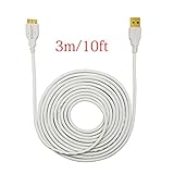 S5 Cable,Note 3 Cable,KingAcc(TM) 1-Pack 10 Ft/3m Extra Long USB 3.0 Type-A to Micro-B Superspeed Charge and Sync Data Cable,USB Charger,S5 Charger for Samsung Galaxy S5 and Samsung Galaxy Note 3 Sv I9600/N9000 /N9002/N9005/N9008 -1 Year Warranty