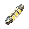 HQRP-360-deg-42mm-Festoon-12-LEDs-Cool-White-Navigation-Bulb-for-Fixed-Mount-Pedestal-Fold-Down-Anchor-Light-Plug-In-Pole-Anchor-Light-plus-HQRP-UV-Meter