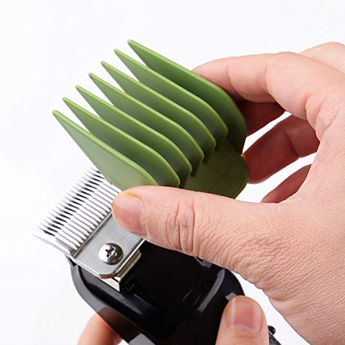 Professional Hair Clippers Guides Combs 8 pack - 1/8" to 1 for Full Size Standard Adjustable Blade -Compatible with Wahl Clippers/Trimmers #3170-400,Colorful - Thumbnail 3