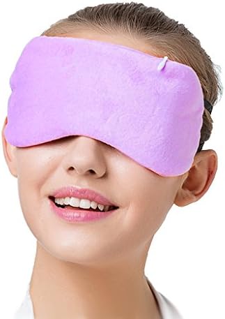 BIAL USB Hot Steam Sleep Eye Mask Blindfold Eyeshade Cover Travel for Relieving Eye Fatigue,Eye Puffiness (Purple)