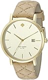 kate spade new york Women's 1YRU0844 Metro Grand Watch With Tan Leather Band