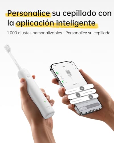 Laifen Wave Special Sonic Electric Toothbrush First 60° Oscillation Vibration 50 Days of Autonomy 2 Heads Resistance IP68 Certified ADA Customization APP Anti-Mould Travel (White)