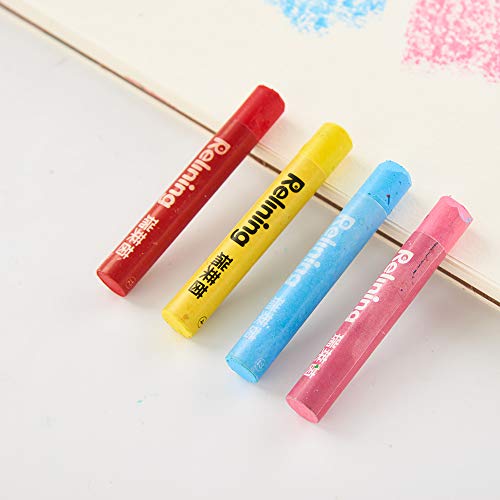 Non Toxic Soft Oil Pastels Set of 48 Assorted Colors Bundle with Rubber Pastel Erasers for Artist and Professionals
