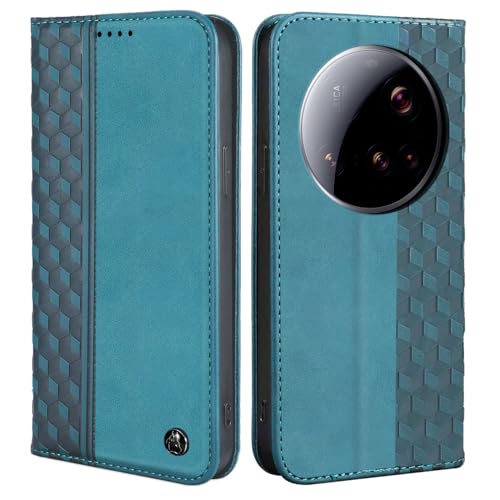 CXTcase for Xiaomi 15 Ultra Case, PU Leather Folio Cover Wallet Flip Case with Card Holder Slots Magnetic Closure, Shockproof Protective Phone Case for Xiaomi 15 Ultra, Green
