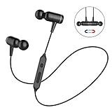 Bluetooth Headphones, Charlemain Wireless Magnetic Earbuds Stereo Noise Cancelling Sweatproof In-Ear Earphones Gym Running Workout Sports Headsets with Mic for iPhone X/8/7 Plus Samsung Galaxy S7 S8