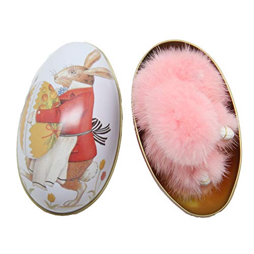 YISEVEN Mini Plüsch Kaninchen Schlüsselanhänger Osterhase Anhänger Fell Kuscheltier Hase Bommel Türdekoration Häschen… – Bild 4