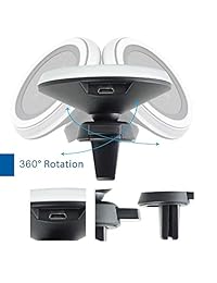 Soporte magnético inalámbrico para cargador de coche para teléfono Qi habilitado, soporte de carga rápida...