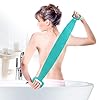 HEETA Soft Silicone Back Body Scrubber Exfoliating Shower Bathing Brush with Handle, Deep Clean SPA Massage Skin Care…