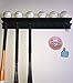 Baseball Bat Rack Ball Holder Display 11 Bats 6 Balls Black Softball Heavy Duty Rack for Storage and Organization (Hardware Included)