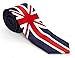 Coool Union Jack British Skinny Neck Tie Royal