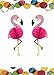 Paper Flamingo Honeycomb Decorations - Luau Birthday Hawaiian Party Supplies, 2 Count