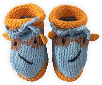 Joobles Fair Trade Organic Baby Booties - Racky the Raccoon (0-6 Months)