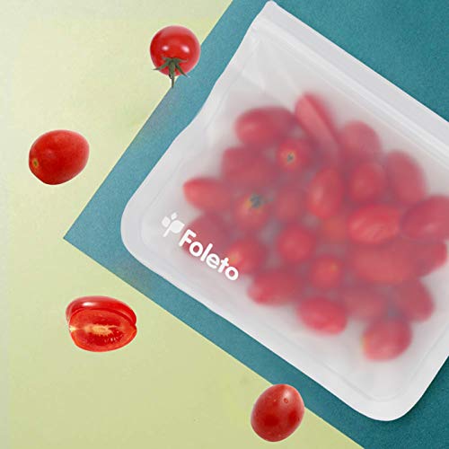 6 Pack Reusable Storage Bags Leakproof Easy Seal Ziplock Snack Bags for Food Storage Home Organization Eco-friendly - Thumbnail 6
