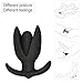 FST Wearable Flared Base Anal Vibrator, 10 Powerful Vibration Modes Silicone Flower Vibrating Anal Plug Adult Sex Toys for Male Female Masturbation