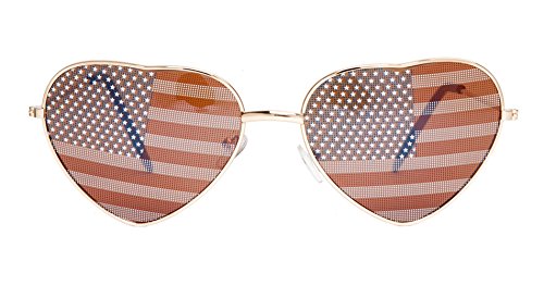 Gravity ShadesUSA Heart Shaped Aviator Sunglasses