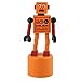 Robot Finger Push Puppets Classic Wooden Toy - Colors May Vary