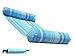 FindUWill 2-Pack Pool Floats, Inflatable Pool Floaties Water Hammocks with Removable Pillow, Pool Float Hammocks for Adults (Blue and Rose)