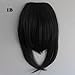 X&Y ANGEL- Girl's One Piece Hair Extensions Fashion Front Fringe Bangs/fringes Clip In On (#1B (natural black))