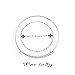 Yumei Jewelry Rhodium Plated Adjustable Wire Blank Bangle Bracelet for Womens DIY Jewelry Making,2.4 Inch