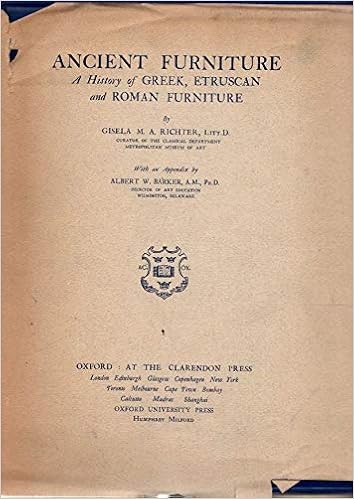 Ancient Furniture A History Of Greek Etruscan And Roman