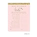Andaz Press Blush Pink Gold Glitter Print Wedding Collection, How Well Do You Know The Bride? Bridal Shower Game Cards, 20-Pack