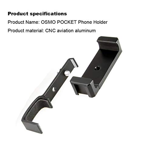 Multi-Function Mobile Phone Holder for DJI OSMO Pocket, Elevin(TM) OSMO Accessories Smartphone Holder Mount Bracket for DJI OSMO Pocket Gimbal