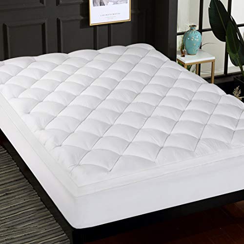 Abakan Extra Thick Mattress Topper Queen Super Soft Breathable Perfect Support Mattress Pad Cover Pillowtop Bed Topper with 8-21Inch Deep Pocket