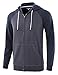 HARBETH Men's Athletic Fit Full Zip Soft Fleece Hooded Sweatshirt Active Running Hiking Hoodie