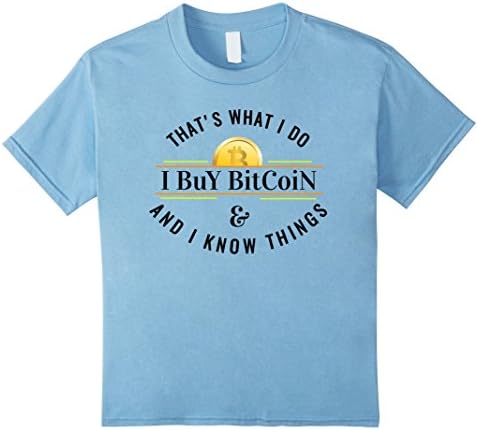 Kids Buy Bitcoin Miner Logo Shirt Litecoin T shirt Miners Gift 10 Baby Blue