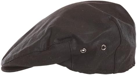Hanna Hats of Donegal.Irish Flat Cap.Donegal Tweed.Black Wax Cotton