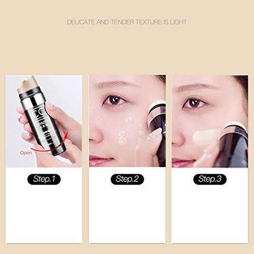 Yiwa CC Cream Face Concealer Powder Foundation Face Care Moisturizing Natural Cover Up Waterproof Whitening Face Concealer Stick