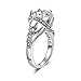 CZ Skull Engagement Ring for Women Gothic Aphrodite Simulated Diamond Ring