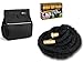 Expandable Garden Hose, Extends up to 100 Feet | Built Tough with Triple Layer Latex Core & Solid Brass Fittings | Light & Compact with Bonus Hanging Storage Bag by Rhino Tuff Products