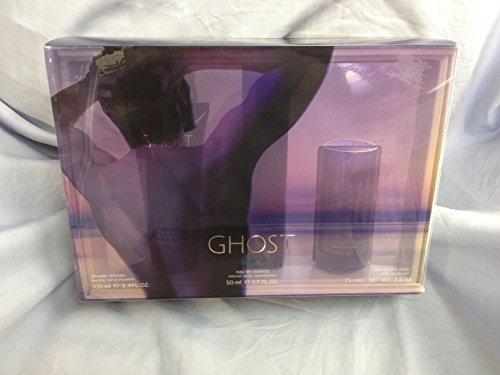Ghost by Scannon for Men 3pc Set: 1.7 oz edt Spray, 3.4 oz Shower Breeze, and 2.6 oz Deodorant Stick