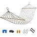 ZLHY Cotton Rope Hammock, Indoor Outdoor Swing Hammock, Hand Made Hammock Natural Color, Suitable for Camping, Picnics, Leisure, Parks, Dormitoriesthumb 1
