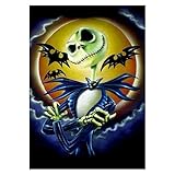 Halloween Skull Bat 5D Full Diamond Embroidery Painting Cross Stitch Home Decor