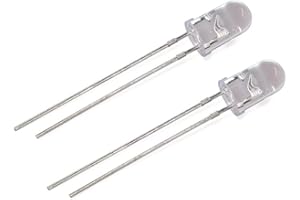 Cleiscry LED 5mm 850nm 940nm Infrared Emitting or Receiving Diode Round Black (IR 940nm Emitter 100pcs)