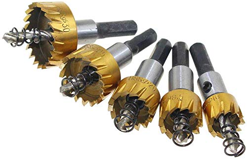 50mm Hole Saw Cutter HSS Titanium Hole Saw Drill Bit Metal Alloy Cutter, Pack of 1