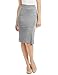 Come Together California CTC WB937 Womens Double Side Slit Pencil Skirt XXL Heather_Grey